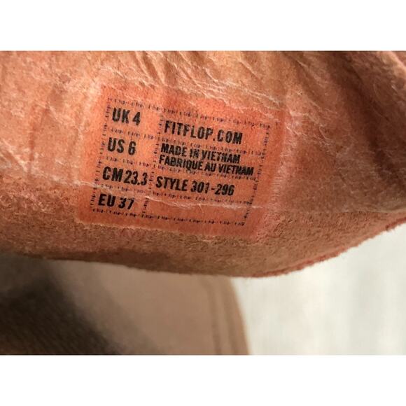 FitFlop Rokkit Womens Sandal US 6 Beige Suede Leather Toe-Post Flip Flop - Picture 7 of 7